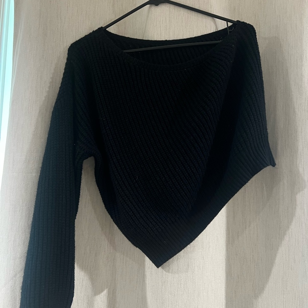 Black Knit Women's Sweater